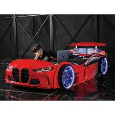 GTX Twin Race Car Bed with LED Lights & Sound FX